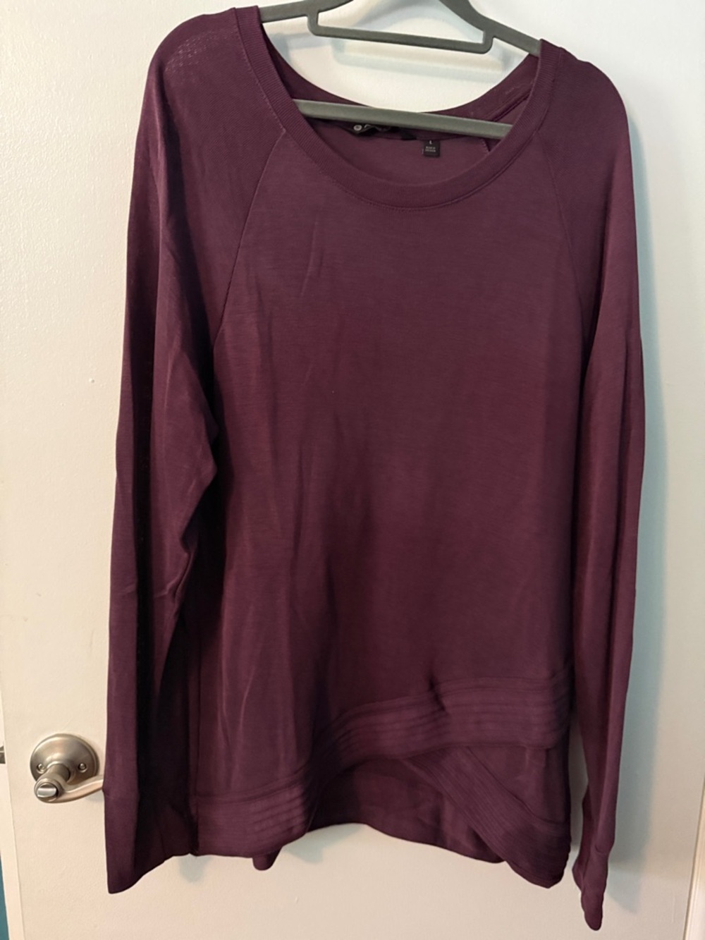 Athleta Long-Sleeve Crewneck Sweatshirt - Plum
